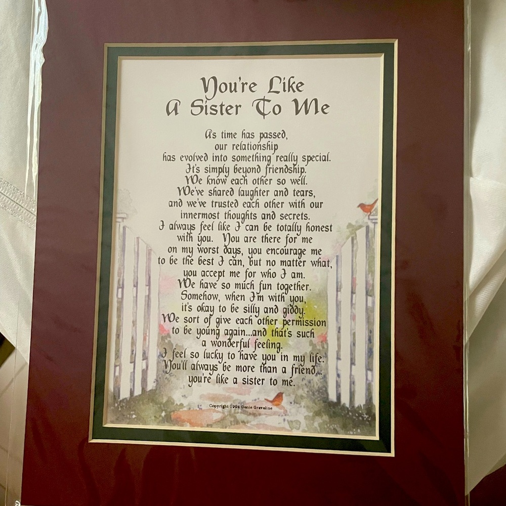 Brand new plaque for friend.  Great gift!